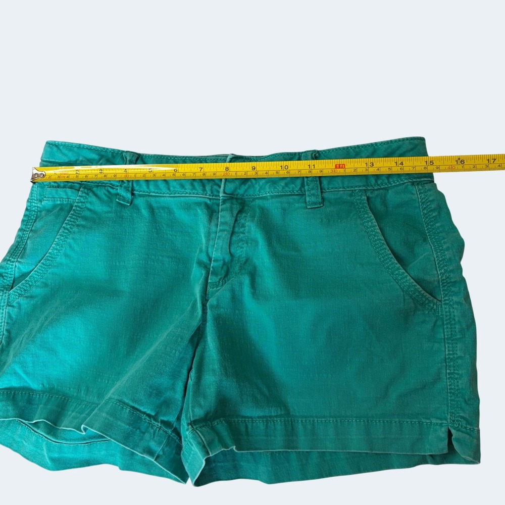 Elle Teal Green Chino Shorts Size 4 Preppy Coastal Aesthetic Summer Casual - Picture 5 of 7